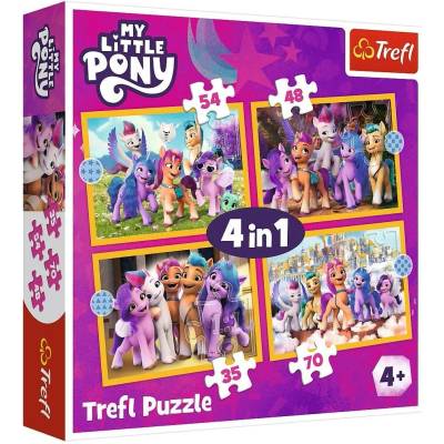 TREFL My Little Pony Seznamte se s poníky 4v1 35,48,54,70 dílků