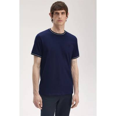 Fred Perry Тениска Fred Perry Twin Tipped T-Shirt - Tennis Blue Y21