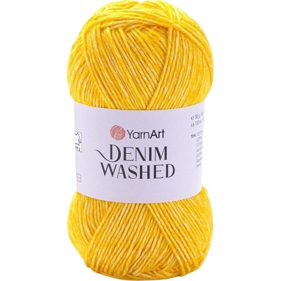 YARNART Denim Washed 901 Mustard Плетива прежда (Denim Washed 901)