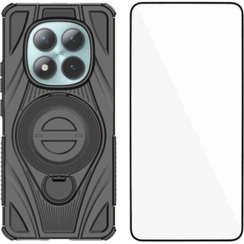 Xiaomi Защитен калъф WANLONFENG за Xiaomi Poco M8 5G / Redmi Note 15 5G със Стойка и Филм за дисплея- Удароустойчив, PC+TPU - 6 Цвята