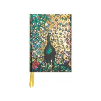 Flame Tree Publishing Tiffany: Displaying Peacock (Foiled Pocket Journal) | Flame Tree