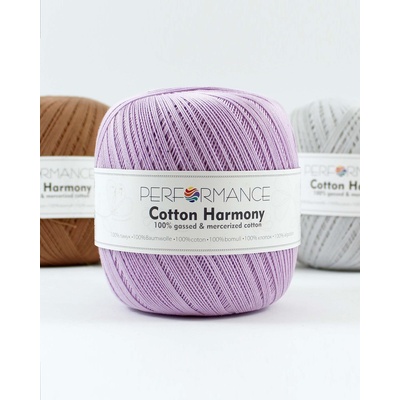 Performance Bavlněná příze Cotton Harmony 0382 - fialová 100g 560m