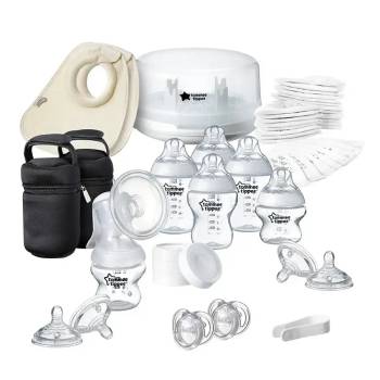 Image 1 of Tommee Tippee КОМПЛЕКТ ЗА КЪРМЕНЕ СЪС СТЕРИЛИЗАТОР ЗА МИКРОВЪЛНОВА tommee tippee