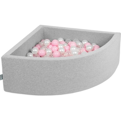 Divio Dětský suchý bazén šedý 90x30 cm 300 míčků – Sleviste.cz