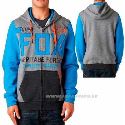 Fox Blockade zip mikina heather Graphite