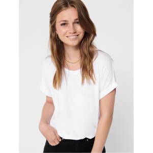 Only Тениска Only Women's Regular Fit O-Neck T-Shirt - White