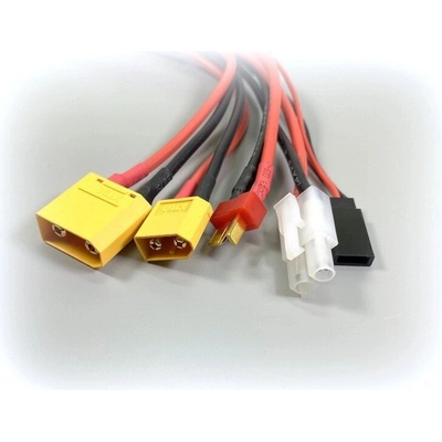 Absima Tamiya Univerzální nabíjecí kabel s konektorem XT60 T-Dean XT60 XT90 JR