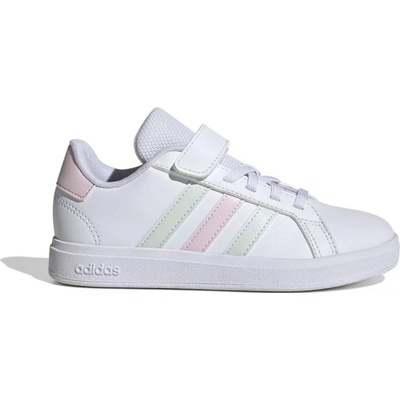 adidas dievčenská rekreačná obuv Grand Court 2.0 K 2025 cloud white/ / clear pink Biela