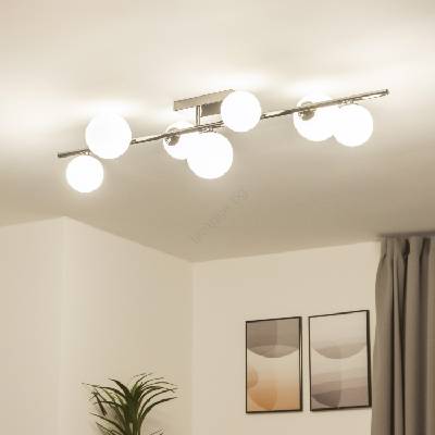 Brilagi - LED плафон MILLA 7xG9/3W/230V черен хром/бял (BG1820)