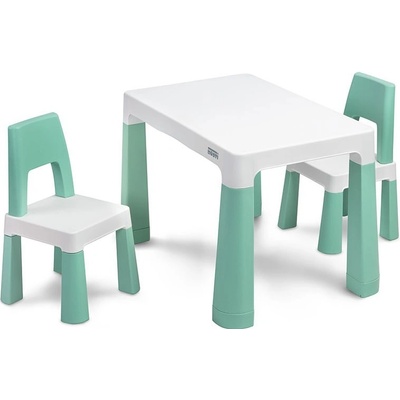 Toyz Detský set stolček s 2 kresielkami MONTI mint