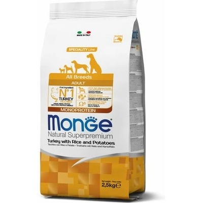 Monge Natural Superpremium All Breeds Adult morka ryža zemiaky 2,5 kg
