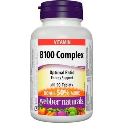 Webber Naturals B Komplex 100 mg Forte 90 tabliet