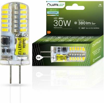 Lumiled LED žiarovka G4 s päticou 4W = 30W 380lm 6500K Cold