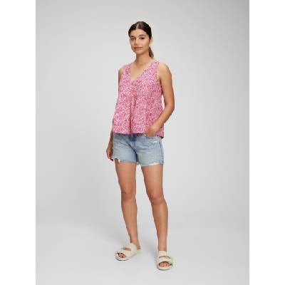 GAP Памучен цветен crop top GAP GAP | Rozov | ЖЕНИ | S