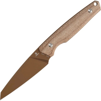 Tenable Parr Rose Gold Coated 14C28N Brown Micarta G011B7