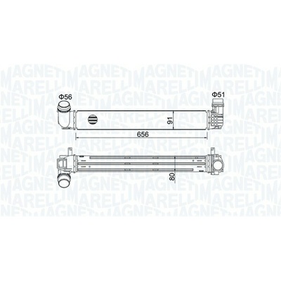 Chladič plniaceho vzduchu MAGNETI MARELLI 351319204730