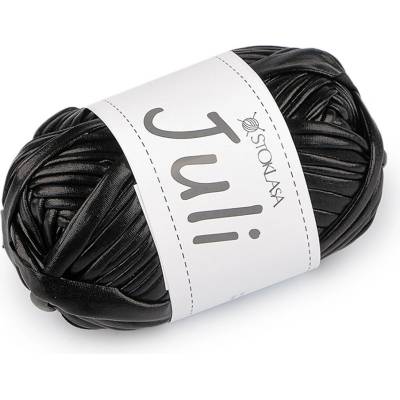 Prima-obchod Pletací příze Juli metalická 100 g, barva 8 (18) černá