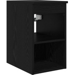 vidaXL Банков шкаф Междинен Черен дъб 30 x 44, 5 x 50 см (890351)