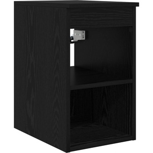 vidaXL Банков шкаф Междинен Черен дъб 30 x 44, 5 x 50 см (890351)