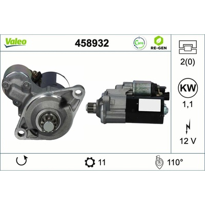 Startér VALEO 458932