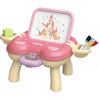Detská tabuľa so stolíkom Aga4Kids DS5601 ružová