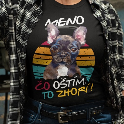 Tričko s potlačou Bostonský Teriér čierna