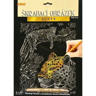 Artlover Škrabací obrázek zlatý různé druhy – Zbozi.Blesk.cz