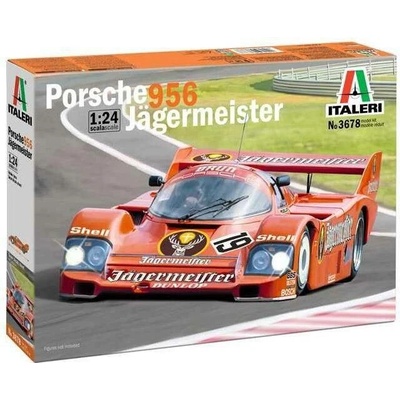 ITALERI Model Kit auto 3678 Porsche 956 Jagermeister 1:24