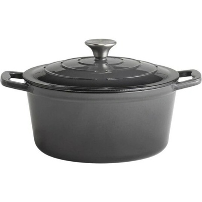 APS Litinový hrnec s poklicí 5 STARS 25 cm, 4 l, šedý