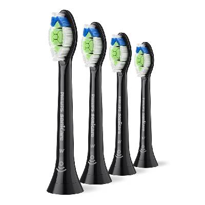 Глава за четка W2 Optimal White Philips Sonicare HX6064/88, черен, 4 броя (SC.HX6064/88)