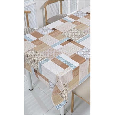 Impol Trade Ubrus PVC 3581561 návin 20 mx140 cm patchwork hnědý