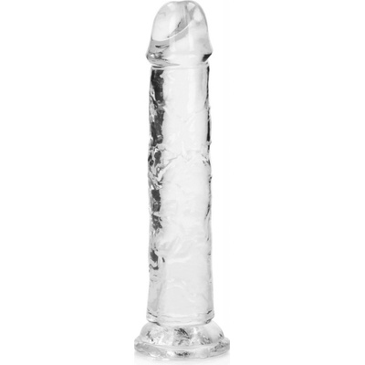 RealRock Crystal Clear Realistic 7″ priehľadné dildo s prísavkou 20 x 3,8 cm