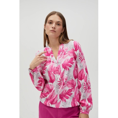 Moodo Бяло-розова дамска блуза с шарки Moodo Moodo | Rozov | ЖЕНИ | S