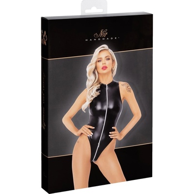 Noir Handmade F294 Powerwetlook Bodysuit with Front Zipper