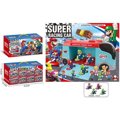 Детски голям бус-паркинг Марио с 2 коли
