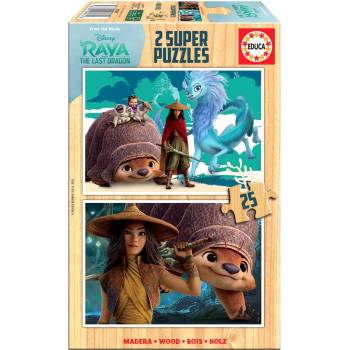 Image 1 of Educa - Puzzle 2x25 Raya and last dragon - 40 - 99 piese