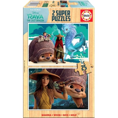 Educa - Puzzle 2x25 Raya and last dragon - 40 - 99 piese