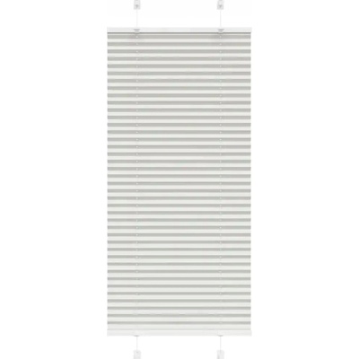 VidaXL Roleta plisé světle 65 x 100 cm šedá