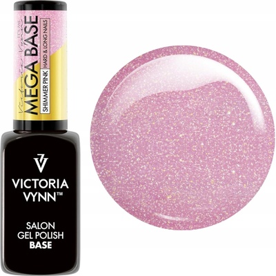 VICTORIA VYNN Hybridný lak MEGA BASE - Shimmer Pink 8 ml