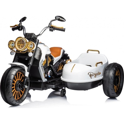 CHipolino Elektrická motorka Duo Tron bilá – Zboží Dáma