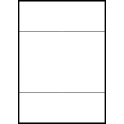 Eobaly.cz Samolepící bílé matné etikety A4 105 x 74 mm, 8 etiket 100 ks