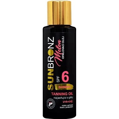 VIVACO Opalovací olej s rozjasňujícími glitry SPF 6 Melon SUNBRONZ 100 ml