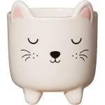 Sass & Belle Каменна саксия за цветя ø 7, 5 cm Cat - Sass & Belle (XDC601)