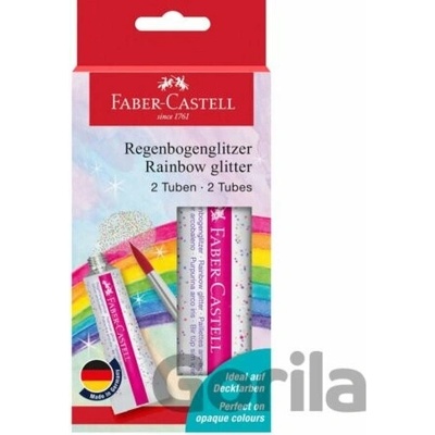 FABER-CASTELL Gélové lepidlo trblietavé farby dúhy 2 x 12 ml Rainbow