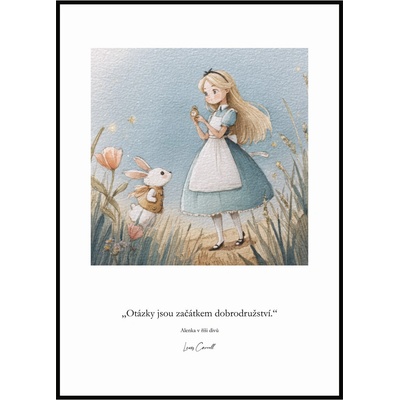 Jen tak z lásky Plakát Alenka v říši divů - Začátek dobrodružství Rozměr plakátu: A4 (21 x 29,7 cm)