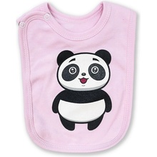 Dětský bryndák Panda růžová
