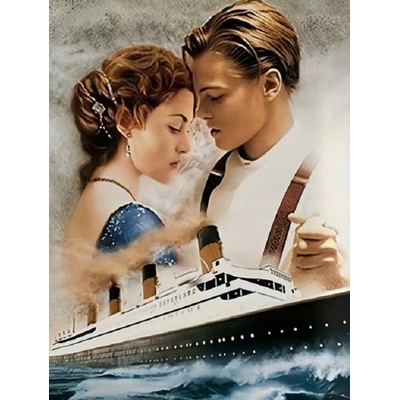 Norimpex diamantové malování Titanic: Jack a Rose 30 x 40 cm