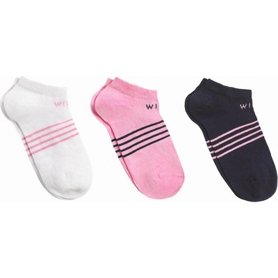 Jack Wills Чорапи Jack Wills Tembleton Trainer Multipack Socks 3 Pack - Pink Navy