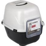 Mpets Thebes Cat Litter Box - Закрита Котешка Тоалетна с активен въглен - 50x42x47 cm, Белгия - 20100801