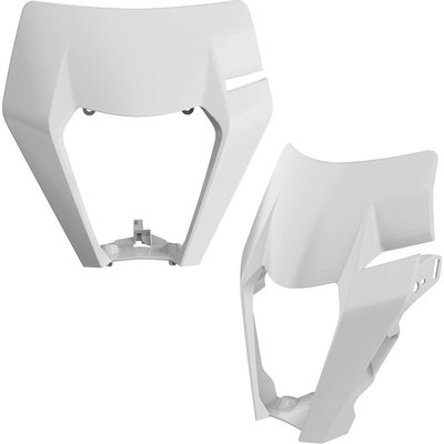 POLISPORT kryt předního světla KTM EXC / EXC-F / XC-W / XCF-W 125/150/200/250/300/350/450/500 17-19 barva bílá (vzor OEM)